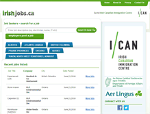 Tablet Screenshot of irishjobs.ca